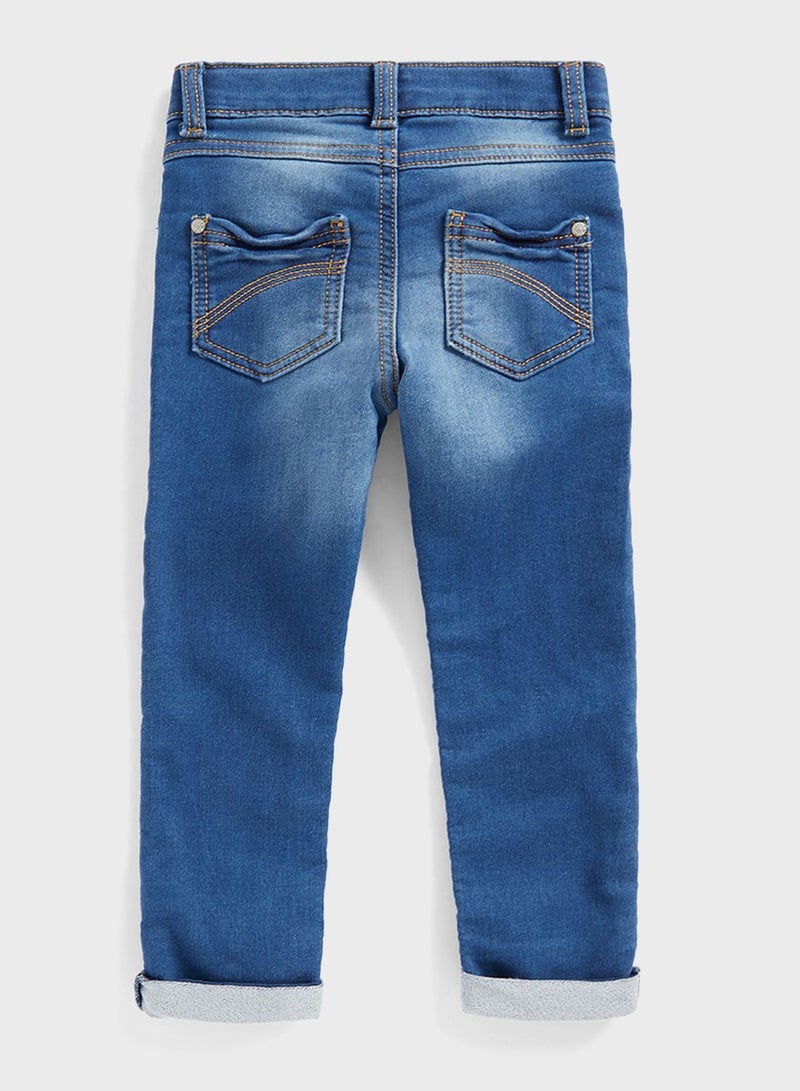 Kids Light Wash Straight Fit Jeans