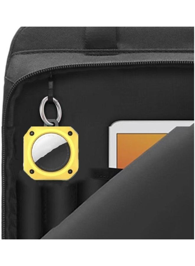 2-Piece For Apple AirTag Positioning Tracker Anti-Drop Anti-Lost Case Printing Protective Case White
