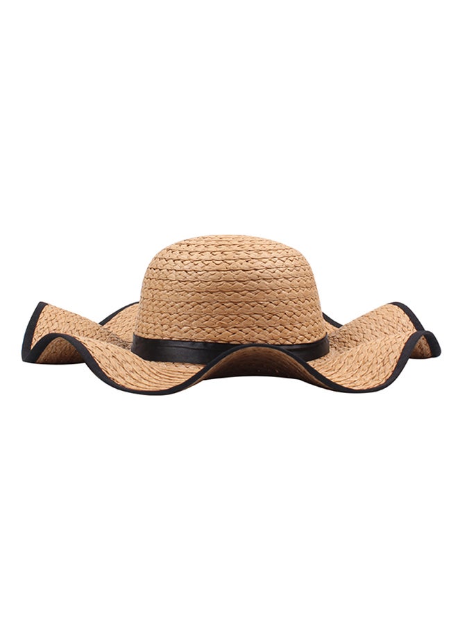 Straw Bowknot Hat Light Brown