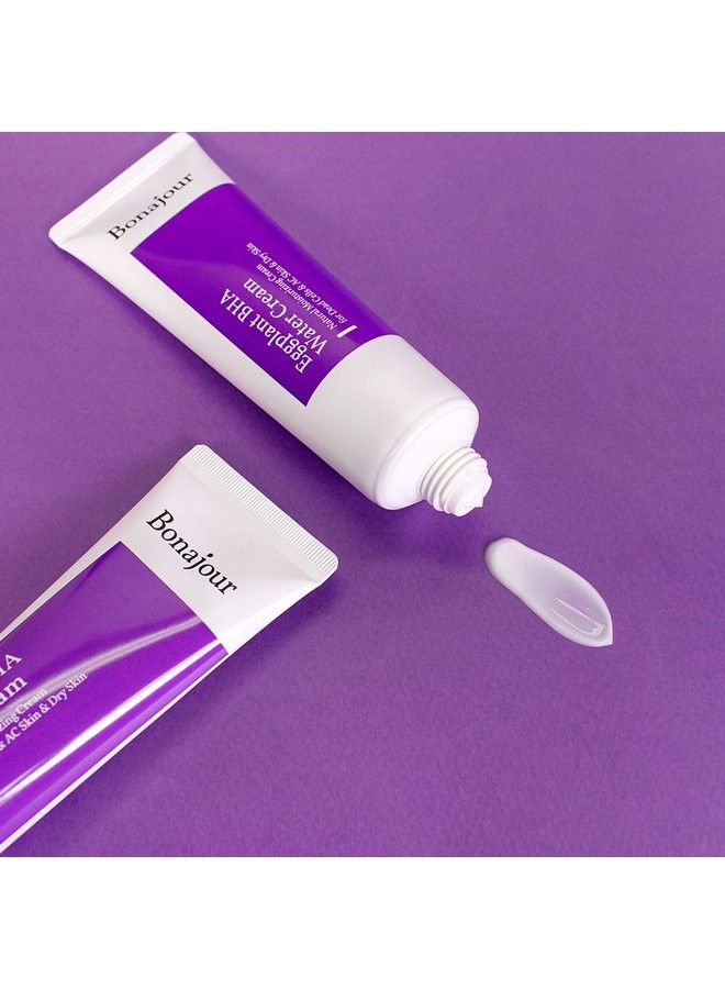 R] Vegan Beauty Eggplant Daily Bha Moisturising Cream Salicylic Acid Gentle Exfoliating Antiacne Treatment Natural Moisturizer 17 Fl Oz