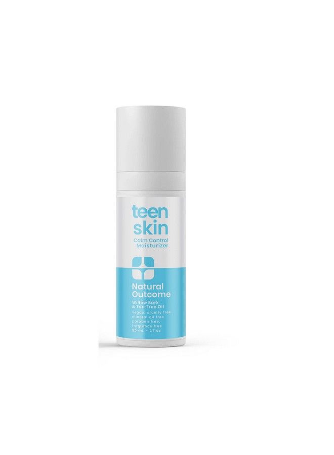 Teen Skin Gentle Moisturizer : Daily Boys & Girls Calm Control Facial Moisturizer : Nontoxic Ingredients For All Skin Types : Soothing Acne Treatment For Teens Preteens & Kids : 50 Ml