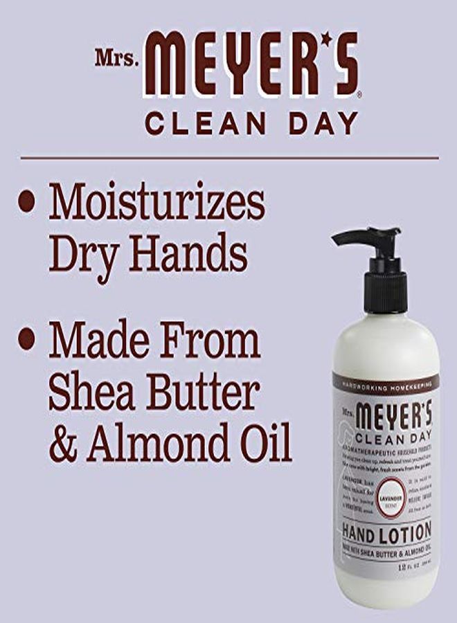 Hand Lotion For Dry Hands, Nongreasy Moisturizer Made With Essential Oils, Cruelty Free Formula, Lavender Scent, 12 Oz