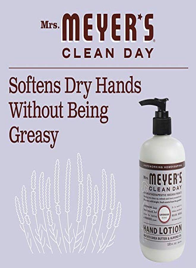 Hand Lotion For Dry Hands, Nongreasy Moisturizer Made With Essential Oils, Cruelty Free Formula, Lavender Scent, 12 Oz