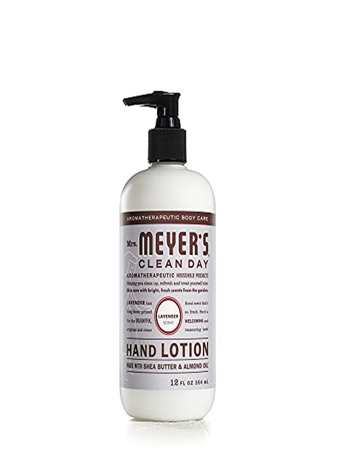 Hand Lotion For Dry Hands, Nongreasy Moisturizer Made With Essential Oils, Cruelty Free Formula, Lavender Scent, 12 Oz