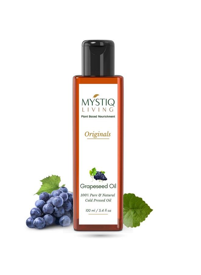 Originals Pure Grapeseed Oil; Cold Pressed; For Face Skin & Hair L 100% Pure And Natural 100 Ml