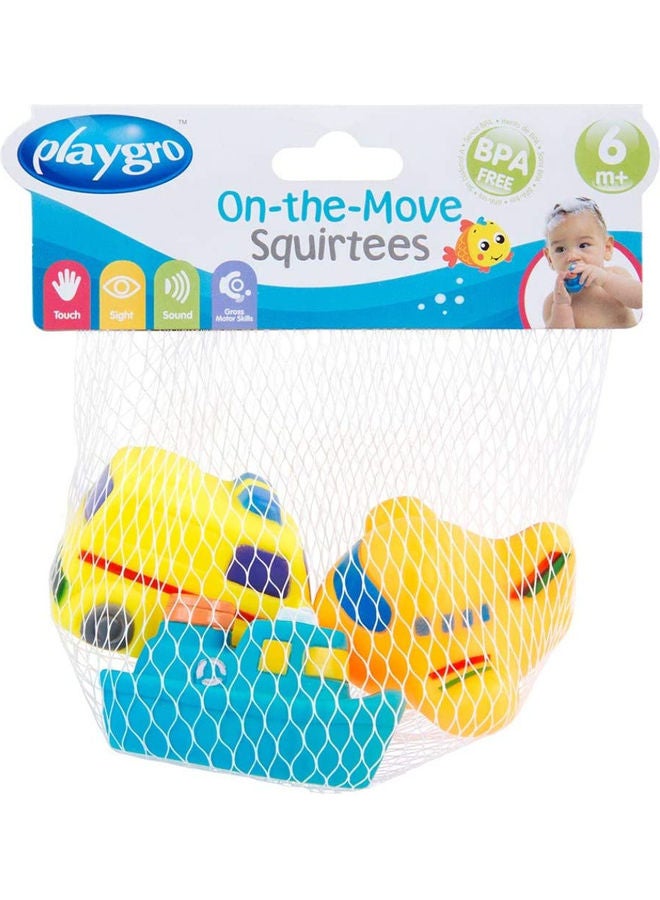 3-Piece On The Move Squirtees Bath Toys