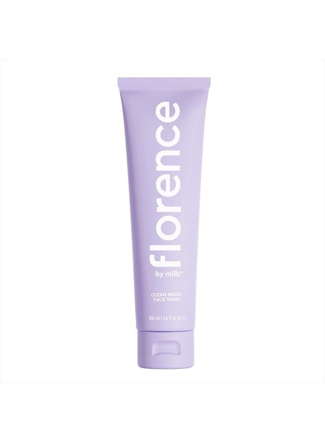 Florence by Mills Clean Magic Face Wash | Dewy + Creamy Face Wash | Cleanses + Refreshes | Removes makeup + Clarifies Skin | Vegan & Cruelty-Free