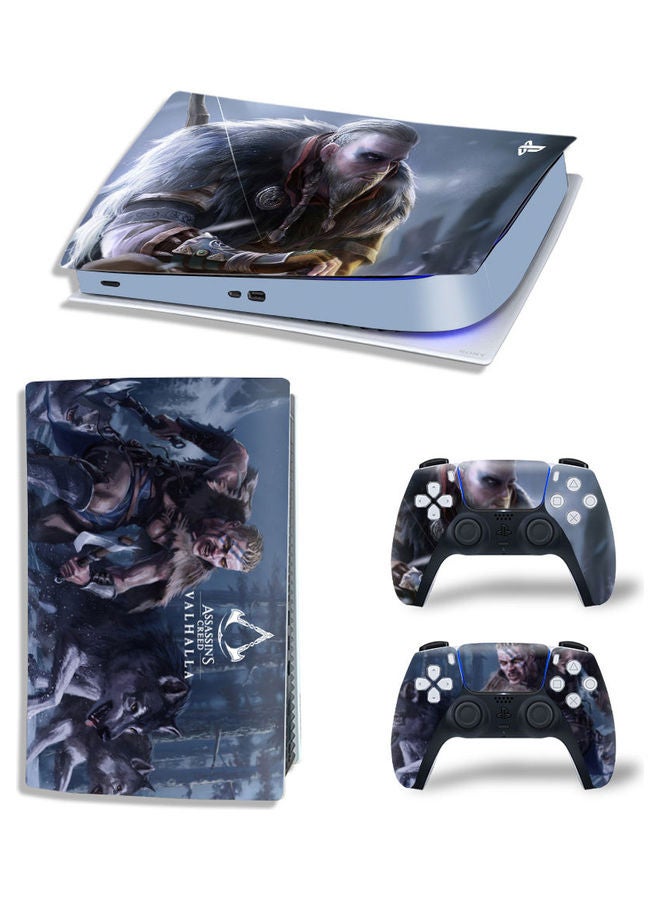 Printed Gaming Console and Controller Sticker Set For PS5 Digital Edition