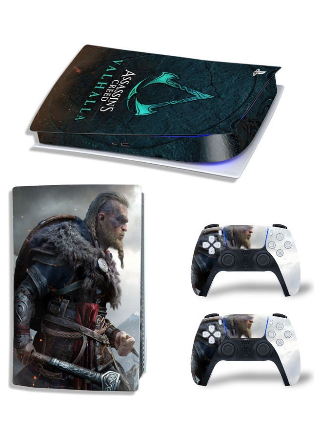 Printed Gaming Console and Controller Sticker Set For PS5 Digital Edition