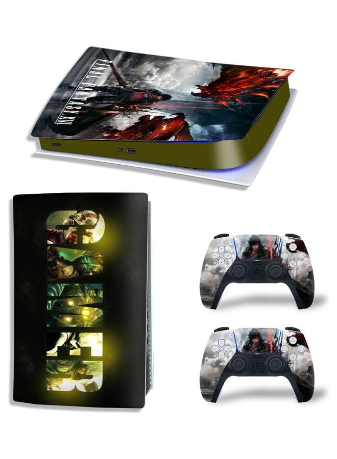 Printed Gaming Console and Controller Sticker Set For PS5 Digital Edition