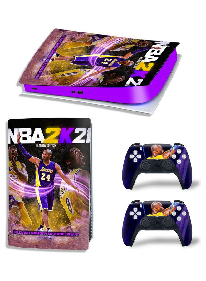 Printed Gaming Console and Controller Sticker Set For PS5 Disc Version