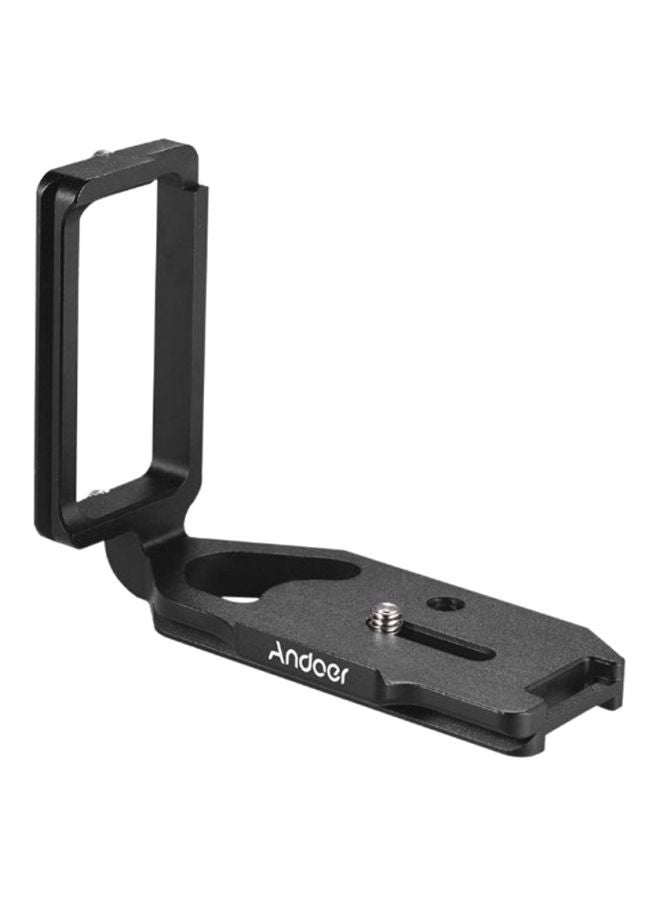 L-Shape Quick Release Plate Camera Bracket Black