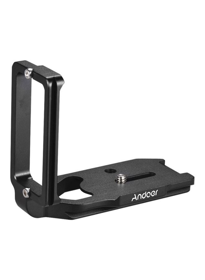 L-Shape Quick Release Plate Camera Bracket Black