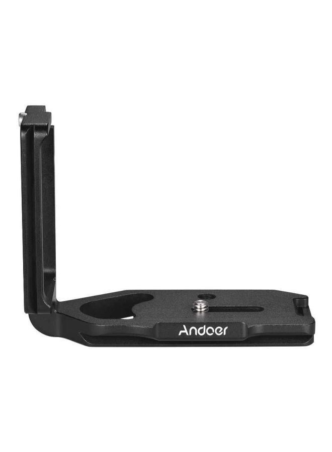 L-Shape Quick Release Plate Camera Bracket Black