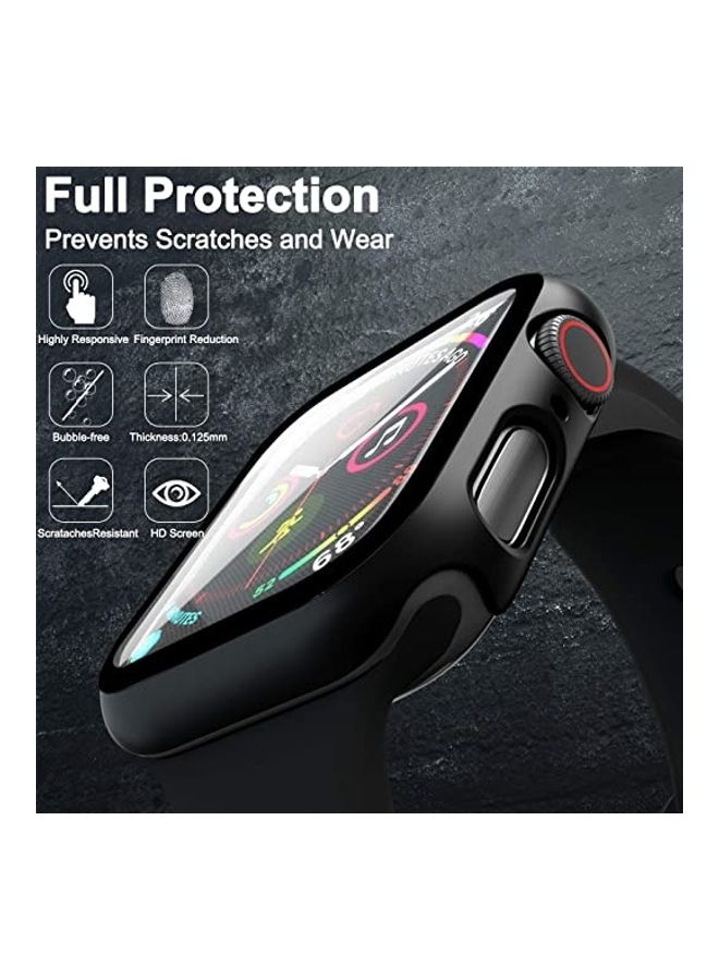 38Mm 40Mm Screen Protector With Bumper Black/Clear