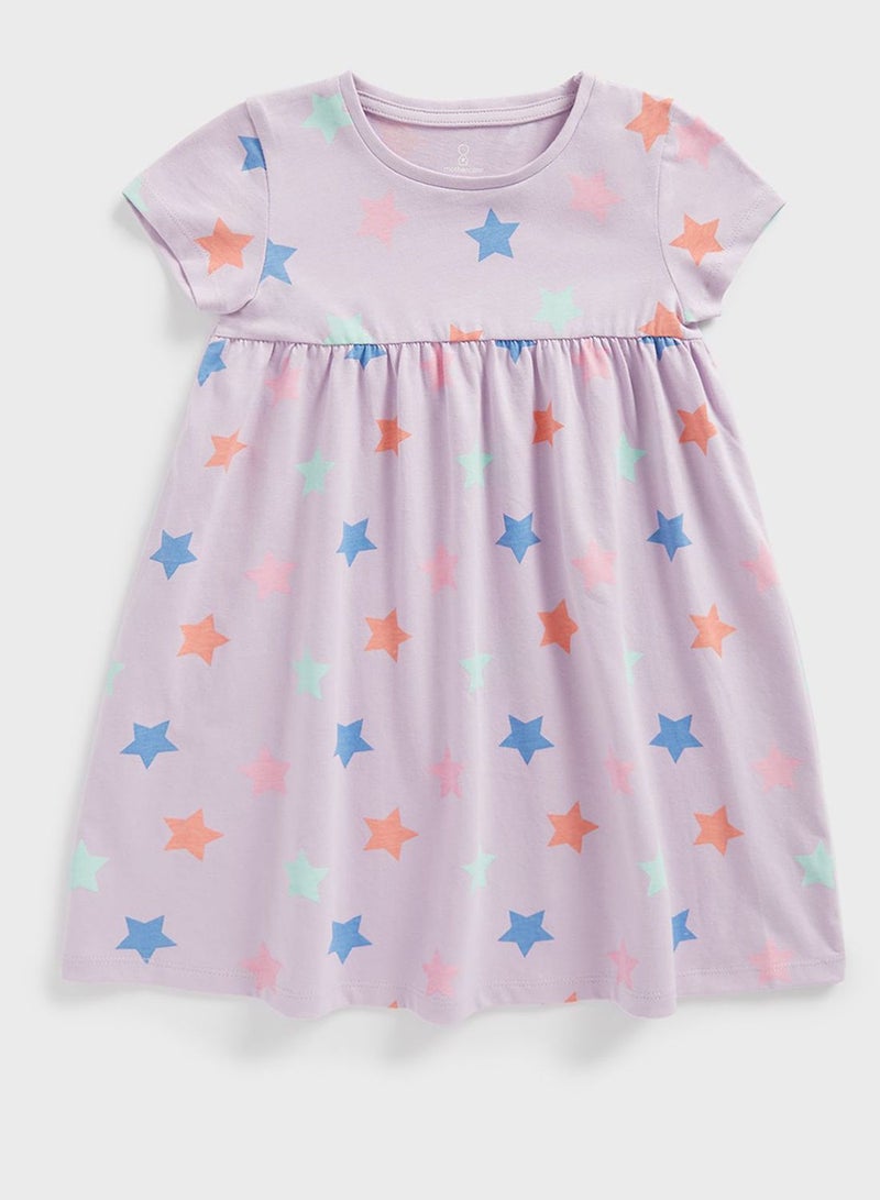 Kids Star Print Dress