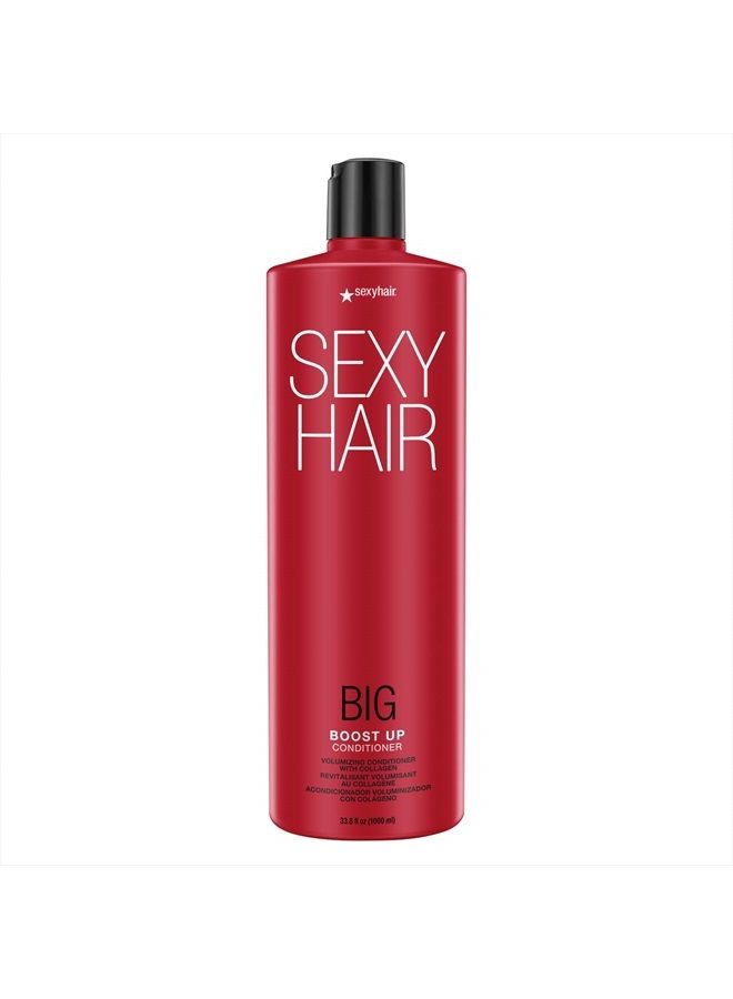 Big Boost Up Volumizing Conditioner with Collagen, 33.8 Oz | 20% More Volume | SLS and SLES Sulfate Free | All Hair Types