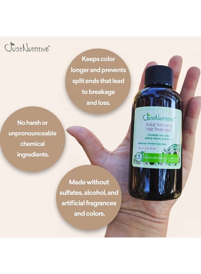 Adult Women's Hair Treatment | Hair Loss Treatment | Hair Loss Regrowth for Thinning Hair | Hair Growth Product | Just Nutritive | 4 Oz