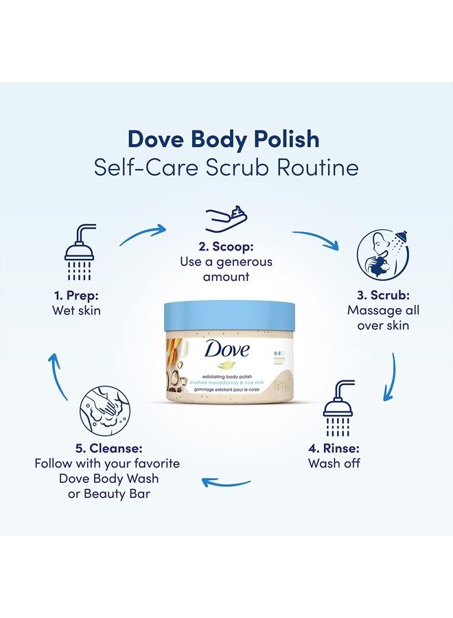 Scrub Macadamia & Rice Milk Reveals Visibly Smoother Skin Body Scrub That Nourishes Skin 10.5 oz