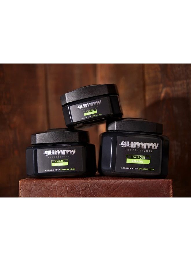 Gummy Hair Gel Maximum Hold Extreme Look Keratin 23.5oz, 23.5 Ounces
