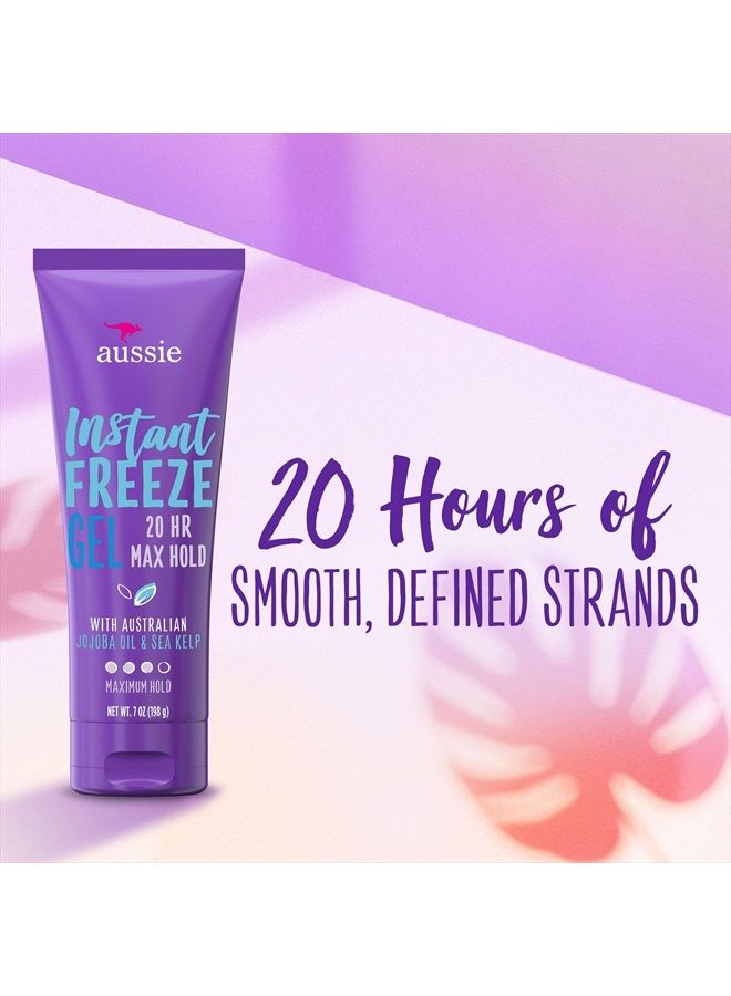 Instant Freeze Hair Gel with Jojoba Oil & Sea Kelp, 7 Ounce (Pack of 1)
