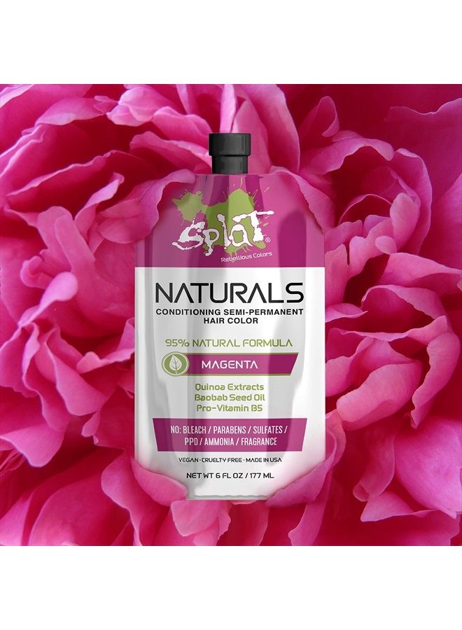 Naturals in Magenta, Conditioning Semi-Permanent Pink Hair Color Kit, 6 oz