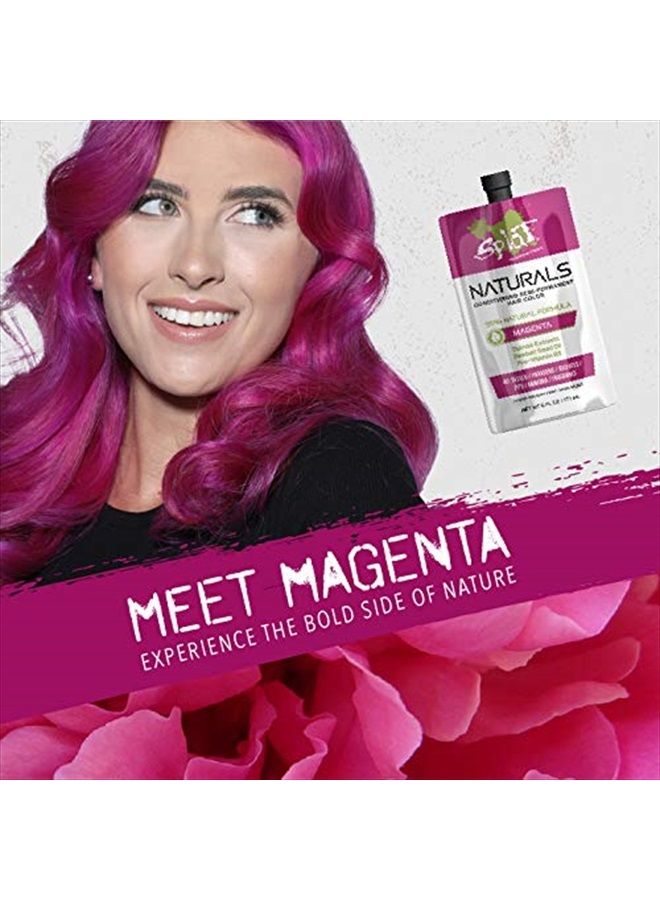 Naturals in Magenta, Conditioning Semi-Permanent Pink Hair Color Kit, 6 oz