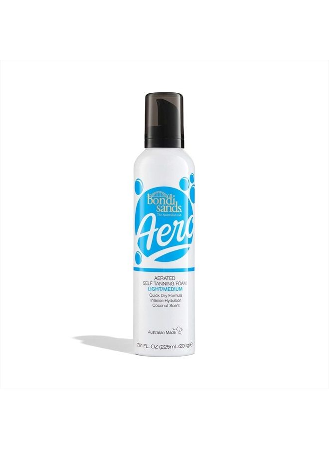 Aero Self Tanning Foam | Lightweight + Fast-Drying Aerosol Formula Gives Skin a Hydrated, Long-Lasting Bronzed Glow | Light/Medium, 7.61 Oz/225 mL