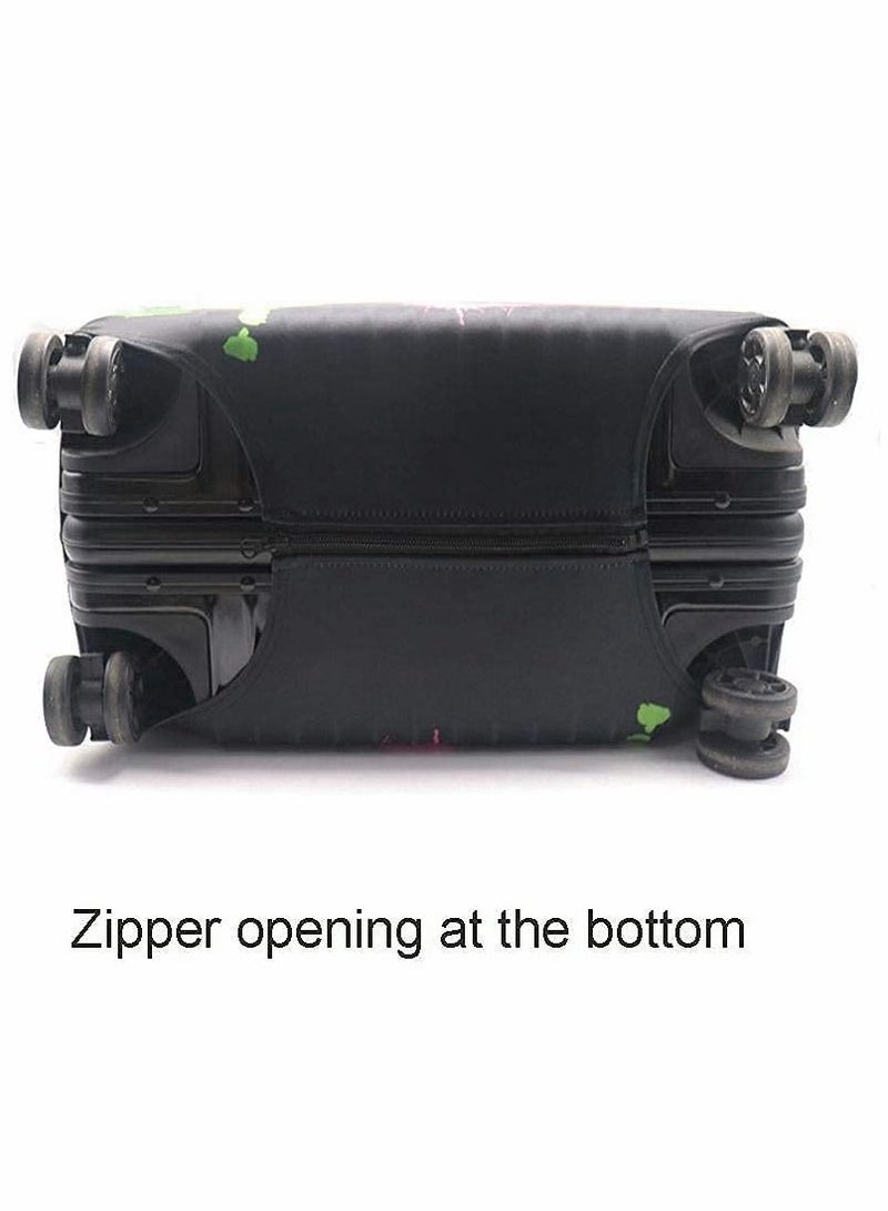 Luggage Cover Washable Suitcase Protector Anti-scratch Suitcase Cover Fits 22-24 Inch Luggage M