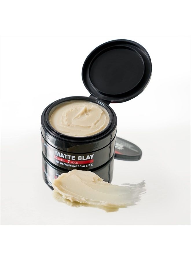 Style Matte Clay Matte Texturizing Clay, 2.5 Oz | Separates, Defines and Molds | Helps Tame Unruly Ends | Washes Out Easily