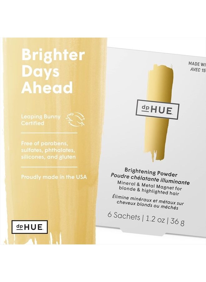 Brightening Powder - 6 Uses - Boosts Brightness & Shine of Blonde or Highlighted Hair - Removes Minerals, Metals, Chlorine & Impurities - Color-Safe Formula - Cruelty Free