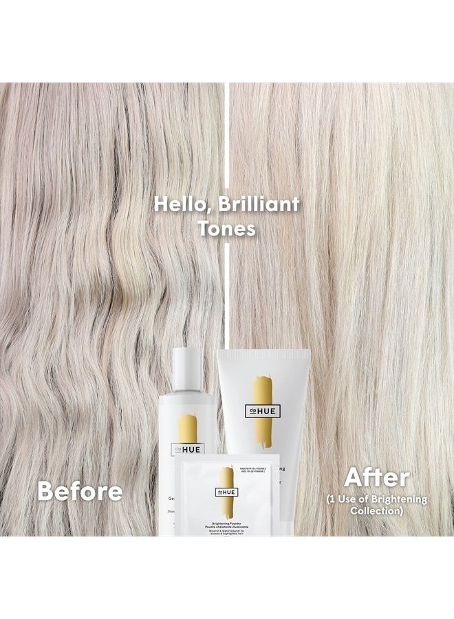 Brightening Powder - 6 Uses - Boosts Brightness & Shine of Blonde or Highlighted Hair - Removes Minerals, Metals, Chlorine & Impurities - Color-Safe Formula - Cruelty Free