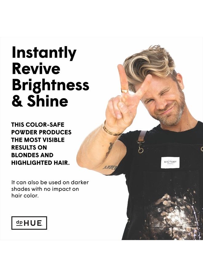 Brightening Powder - 6 Uses - Boosts Brightness & Shine of Blonde or Highlighted Hair - Removes Minerals, Metals, Chlorine & Impurities - Color-Safe Formula - Cruelty Free