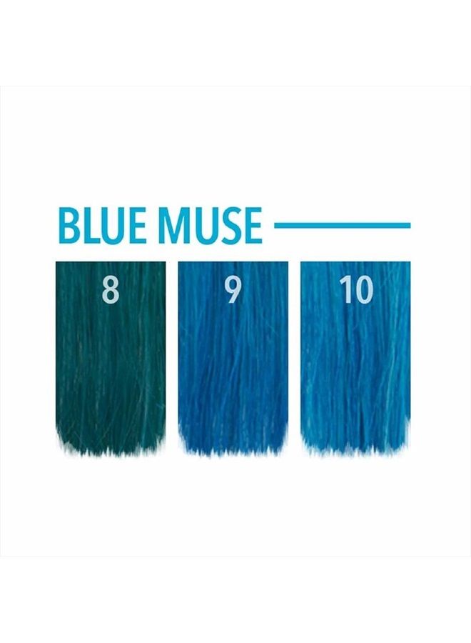 Pulp Riot Semi-Permanent Neon Electric Hair Color 4oz- BLUE MUSE