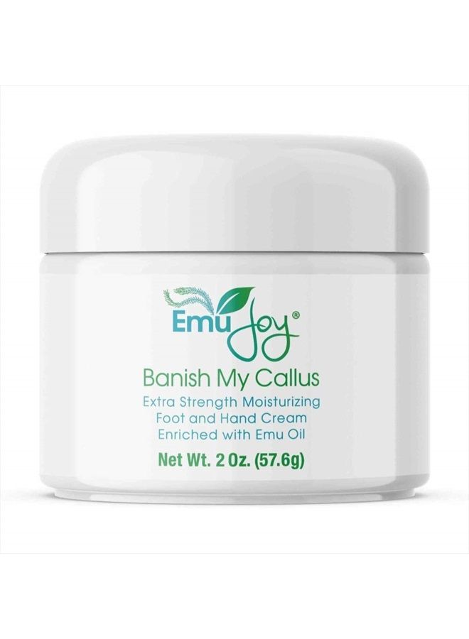 Banish My Callus Foot Callus Cream Hand Callus Remover – For Softening Rough Hard Dry Skin on Feet Hands Knees Elbows