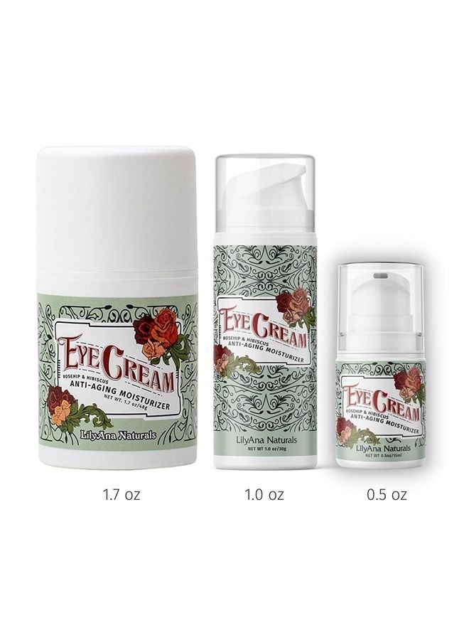 Eye Cream for Dark Circles and Puffiness, Under Eye Cream for Wrinkles, Anti Aging Eye Cream helps Improve Dryness and is Great for Sensitive Skin - 1.7oz - 2 Pack - Made in USA