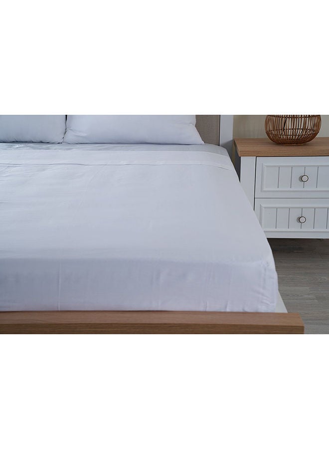 Indulgence Flat Sheet 160x240cm-white