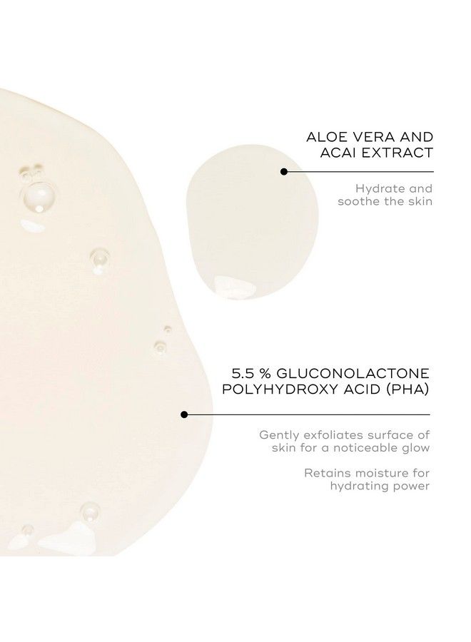 Press & Glow Daily Exfoliating Pha Tonic With Enzyme Activator Polyhydroxy Acid Toner Gentle Cleansing Exfoliant For Clarifying Skin Toning And Redness For Radiant Glass Skin 6.7 Oz