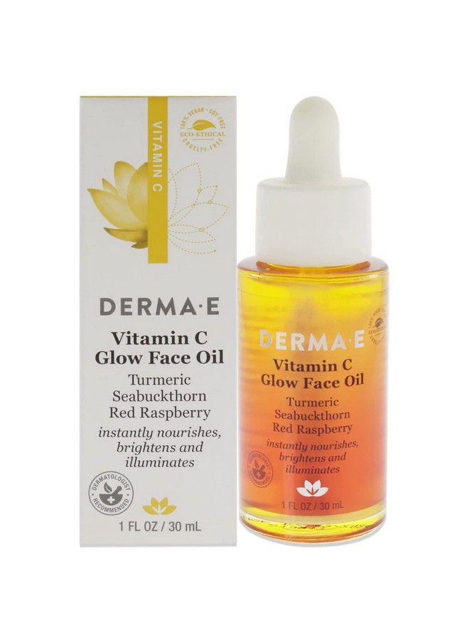 Vitamin C Glow Face Oil Facial Oil Instantly Nourishes Brightens And Illuminates For A Radiant Glow Extreme Glow Oil For Face With Turmeric Seabuckthorn And Red Raspberry 1 Fl Oz