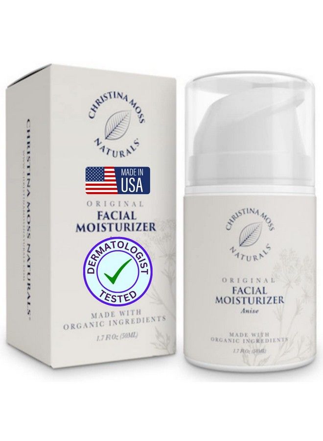 Hydrating Facial Moisturizer Face Cream Clean Daily Face Moisturizer For All Skin Types With Certified Organic Ingredients For Soft Smooth Skin Face Lotion For Women And Men Anise