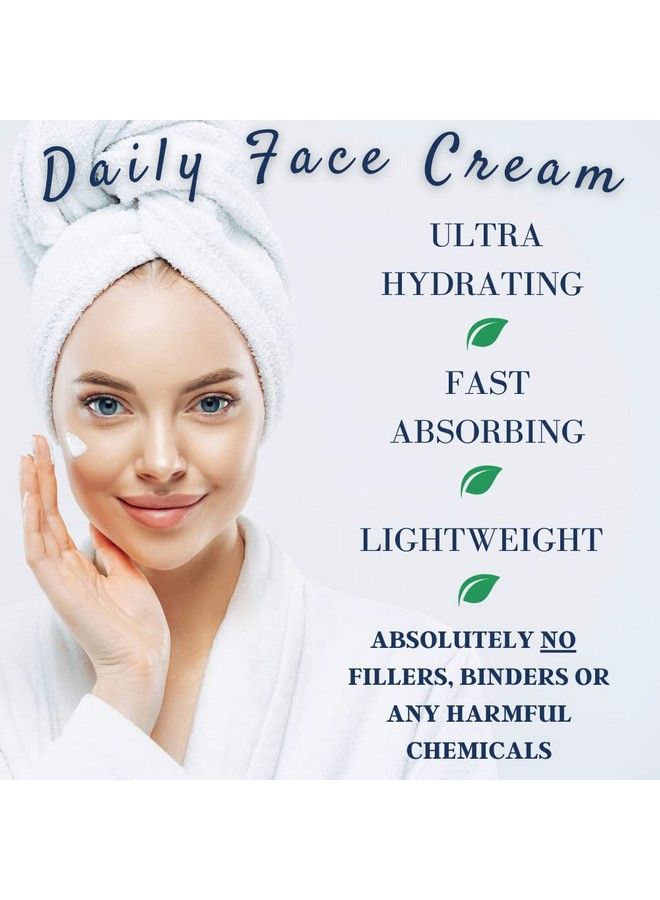 Hydrating Facial Moisturizer Face Cream Clean Daily Face Moisturizer For All Skin Types With Certified Organic Ingredients For Soft Smooth Skin Face Lotion For Women And Men Anise