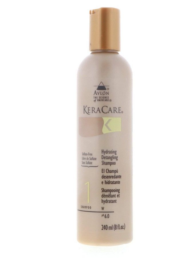 Keracare Hydrating Detangling Unisex Shampoo 8 Ounce (Pack Of 2)