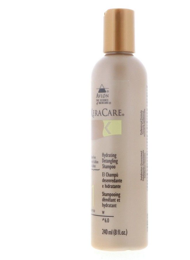 Keracare Hydrating Detangling Unisex Shampoo 8 Ounce (Pack Of 2)