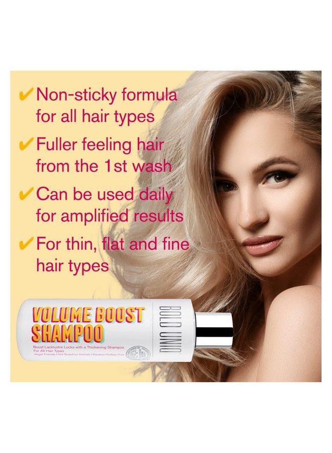 Volumizing Shampoo Lightweight Hair Thickening Shampoo For Fuller Looking Hair In One Use Volume Shampoo For Thin Flat & Fine Hair Adds Lift Body Shine Strength & Elasticity Sulfate Free