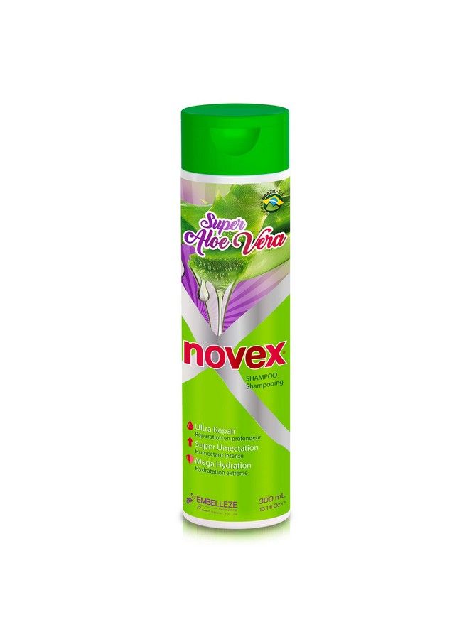 Super Aloe Vera Shampoo With Organic Aloe Vera And Hydrovance 10.1 Oz Bottle