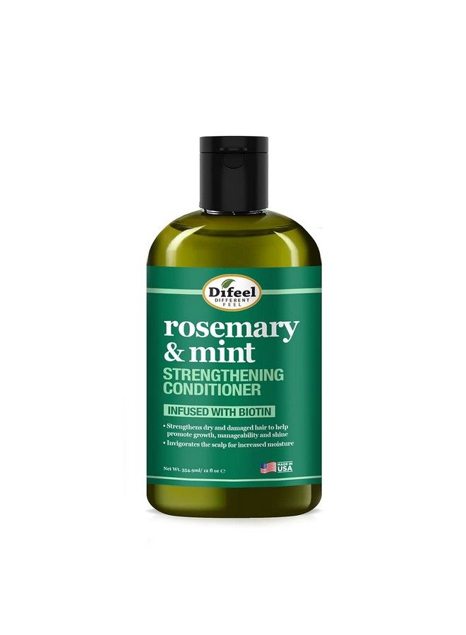 Rosemary And Mint Hair Strengthening Conditioner With Biotin 12 Oz. Made With Natural Rosemary Oil For Hair Growth