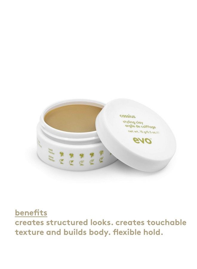 Cassius Hair Styling Clay Adds Texture With Long Lasting Style Travel Size 15G / 0.05Oz