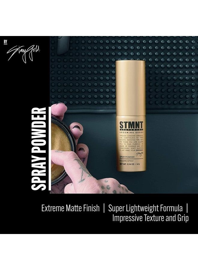 Grooming Goods Spray Powder, 0.14 oz | Extra Matte Finish | Added Texture and Grip | Super Lightweight Formula | Fuller Feeling Hair