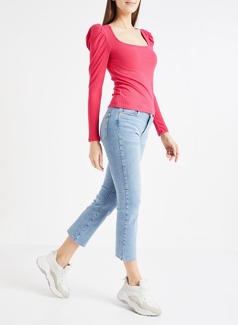Sheila MR Kick Flare Jeans Blue