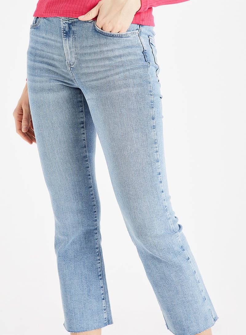 Sheila MR Kick Flare Jeans Blue